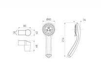 Set de dus Ferro, Sole, cu 3 jeturi, crom